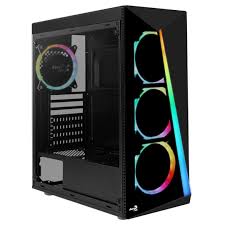 AeroCool Shard ARGB Mid Tower Gaming Case Dual Chamber Design